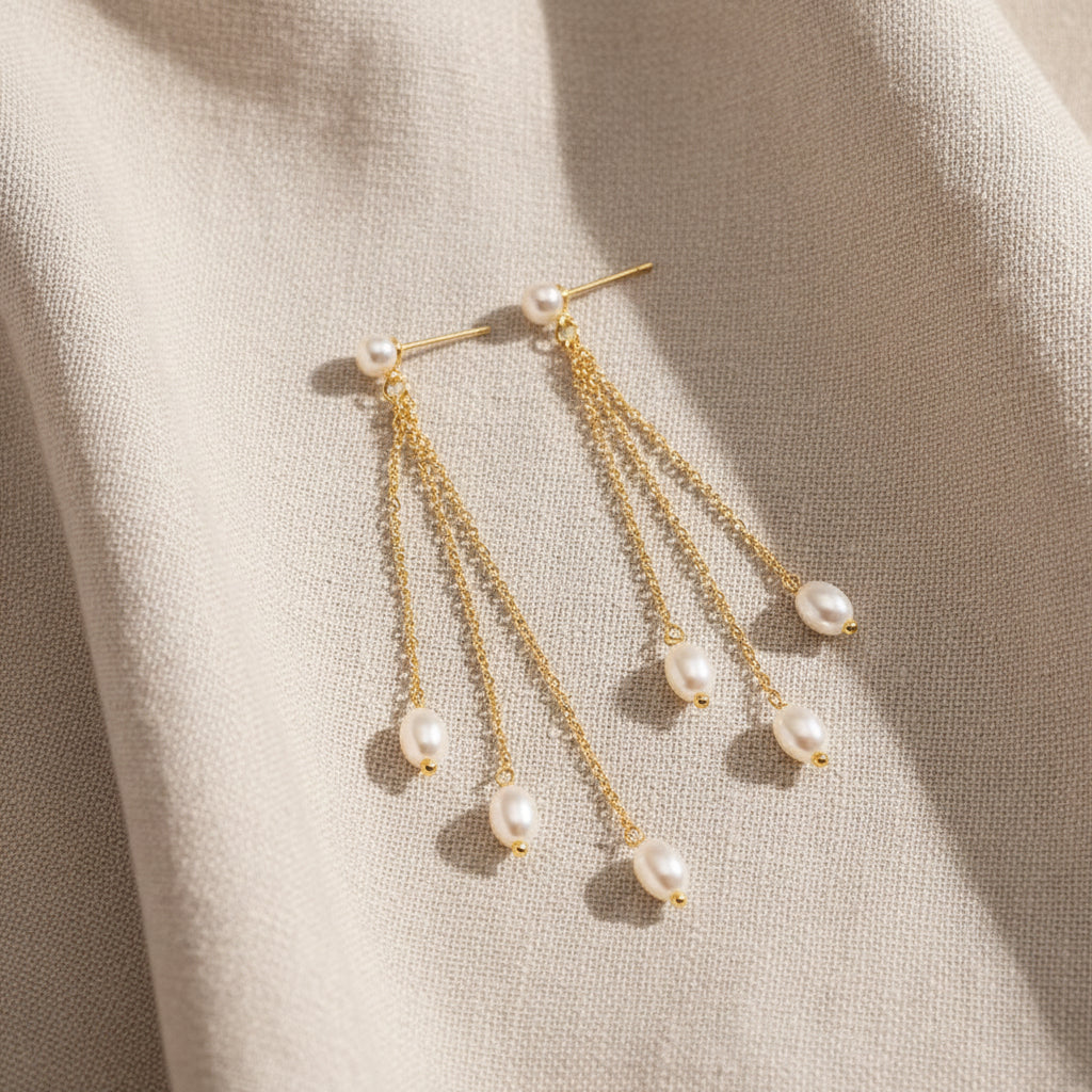 Dani Dangle Pearl Earrings