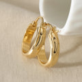 Jennifer Waterproof Gold Hoops