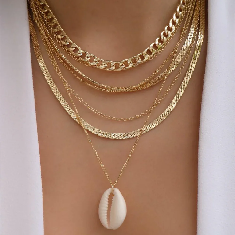 Gold Multi Chain Necklace