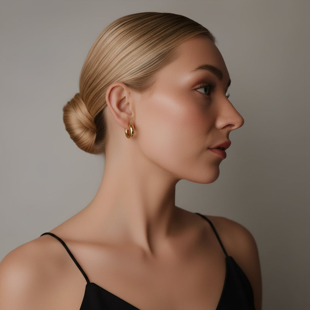 Stella Waterproof Gem Hoop Earrings