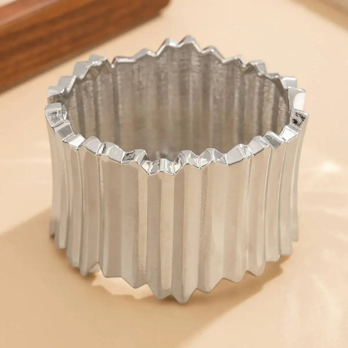 Silver Statement Stacking Bangles