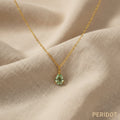 Bethann Teardrop CZ Birthstone Waterproof Necklace