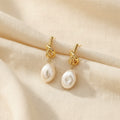Love Knot Pearl Drop Earrings