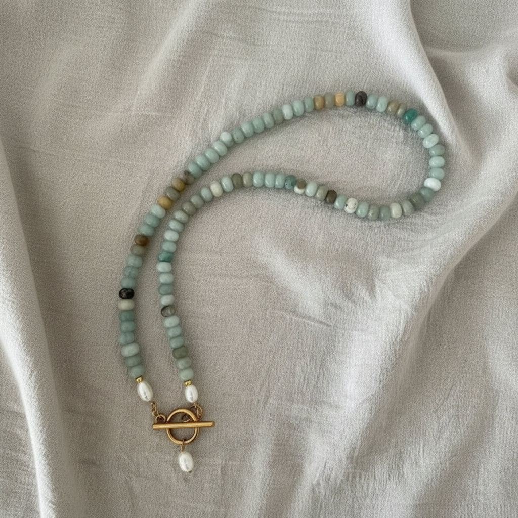 Julie Turquoise Beaded Necklace