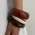 Stackable Statement Resin Bracelets