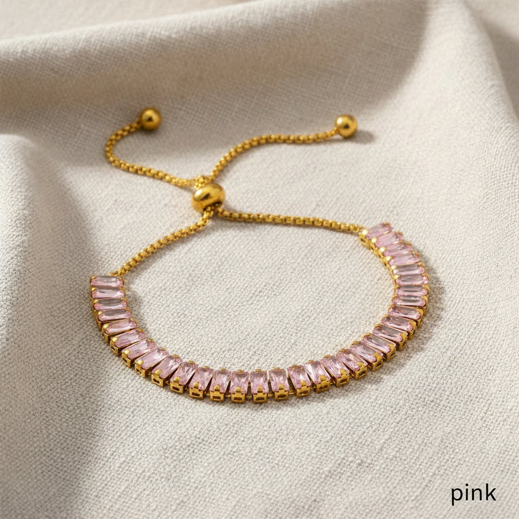 Sunny Sparkling CZ Waterproof Adjustable Bracelet