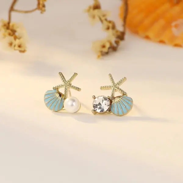 Gold Sealife Earrings