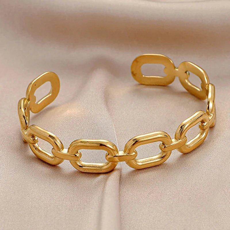 Arielle Waterproof Status Chain Link Cuff