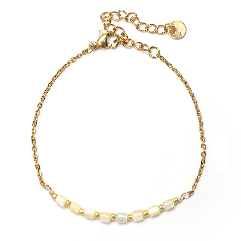 Crystal Shell Gold Bracelet
