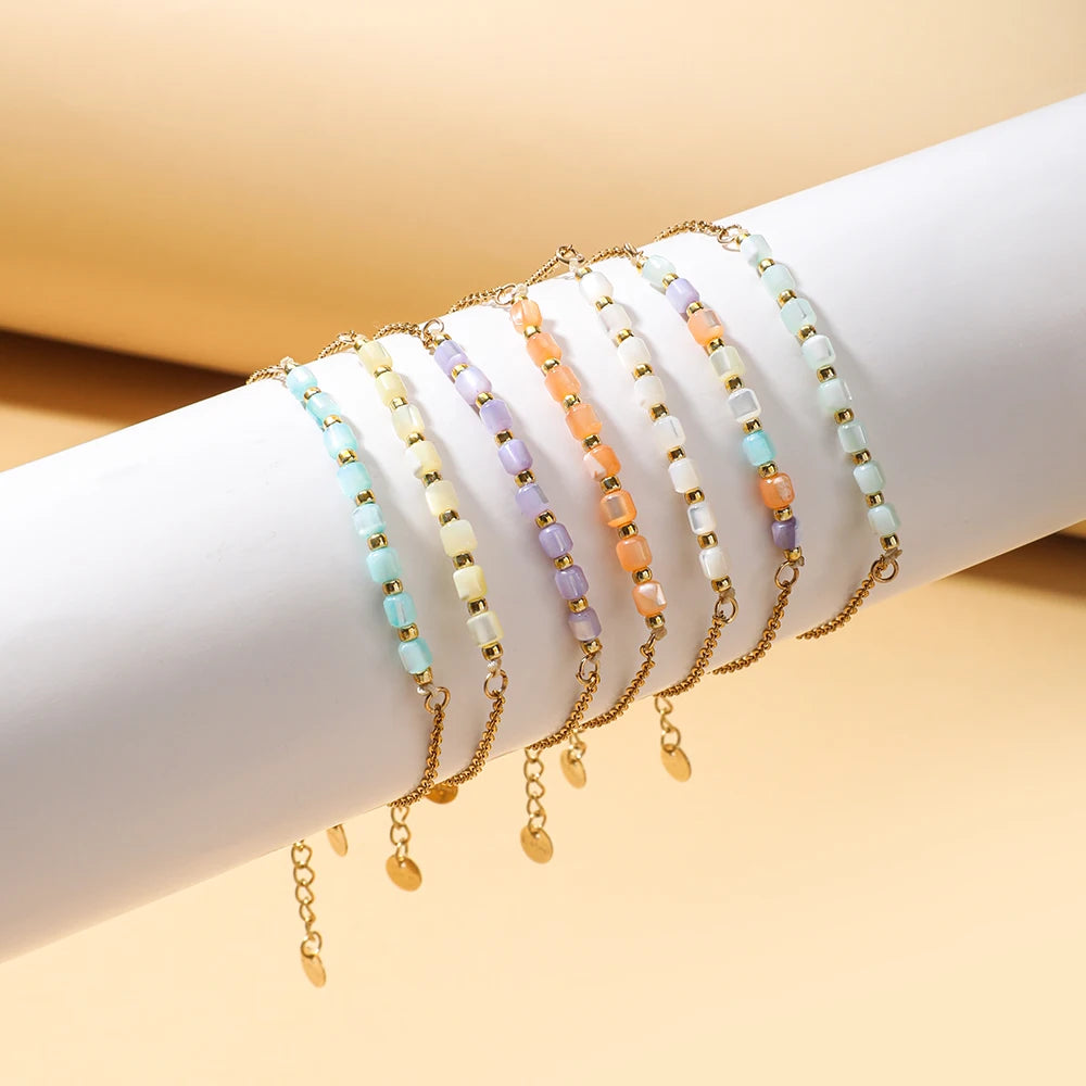 Crystal Shell Gold Bracelet