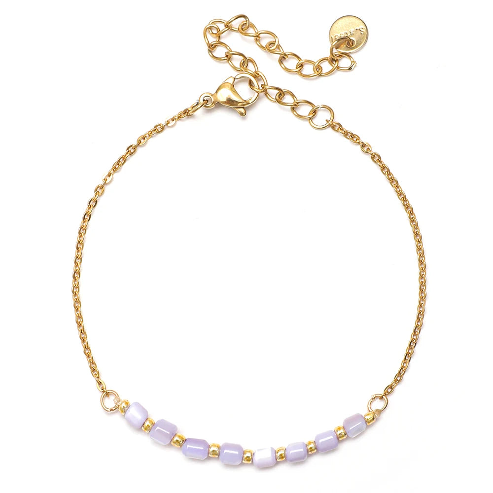 Crystal Shell Gold Bracelet