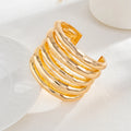 Gold Multi-Layer Stacking Cuff