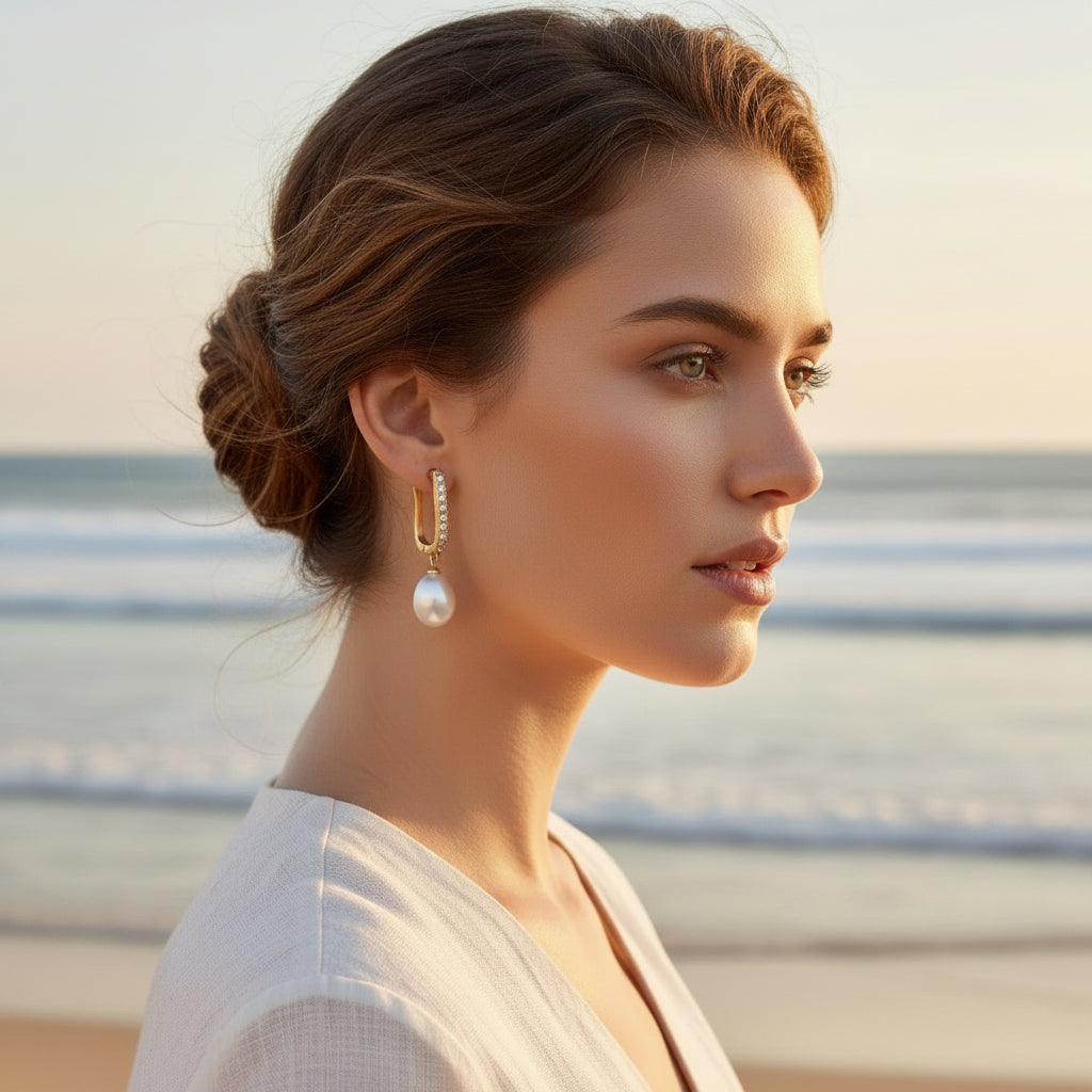 Madison Freshwater Pearl Drop Earrings