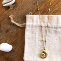 Gold Shell Pendant Necklace