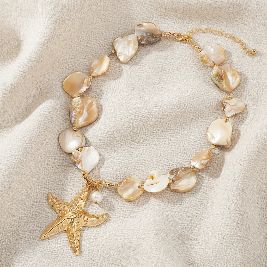 Boho Starfish Pendant Necklace
