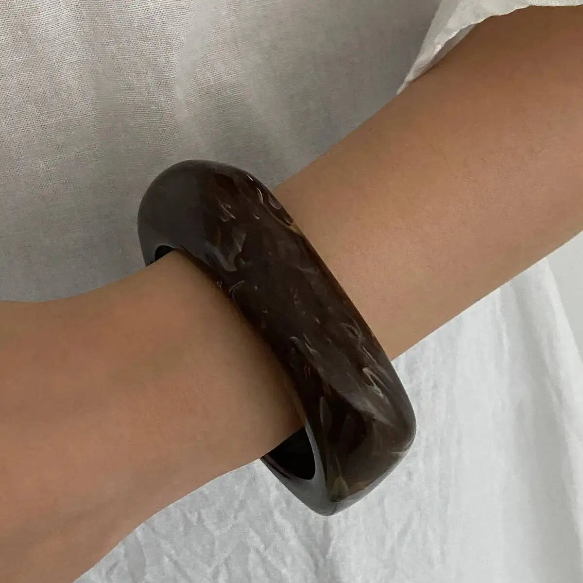 Stackable Statement Resin Bracelets