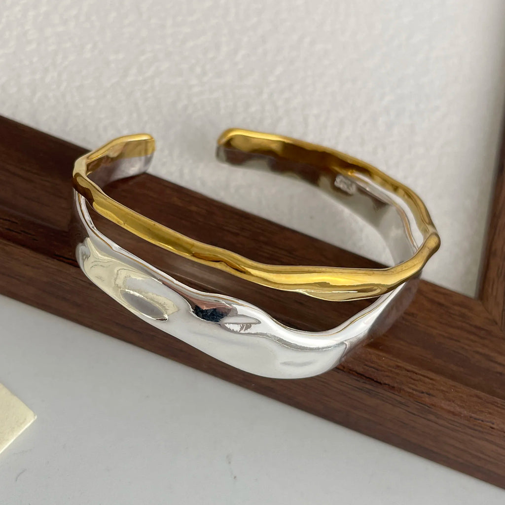 Mixed Metals Organic Bangle