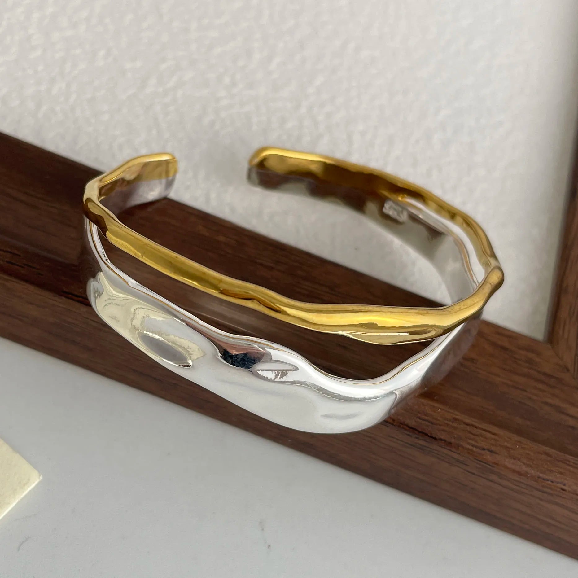 Mixed Metals Organic Bangle