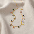 Marybeth Waterproof Multicolor CZ Necklace