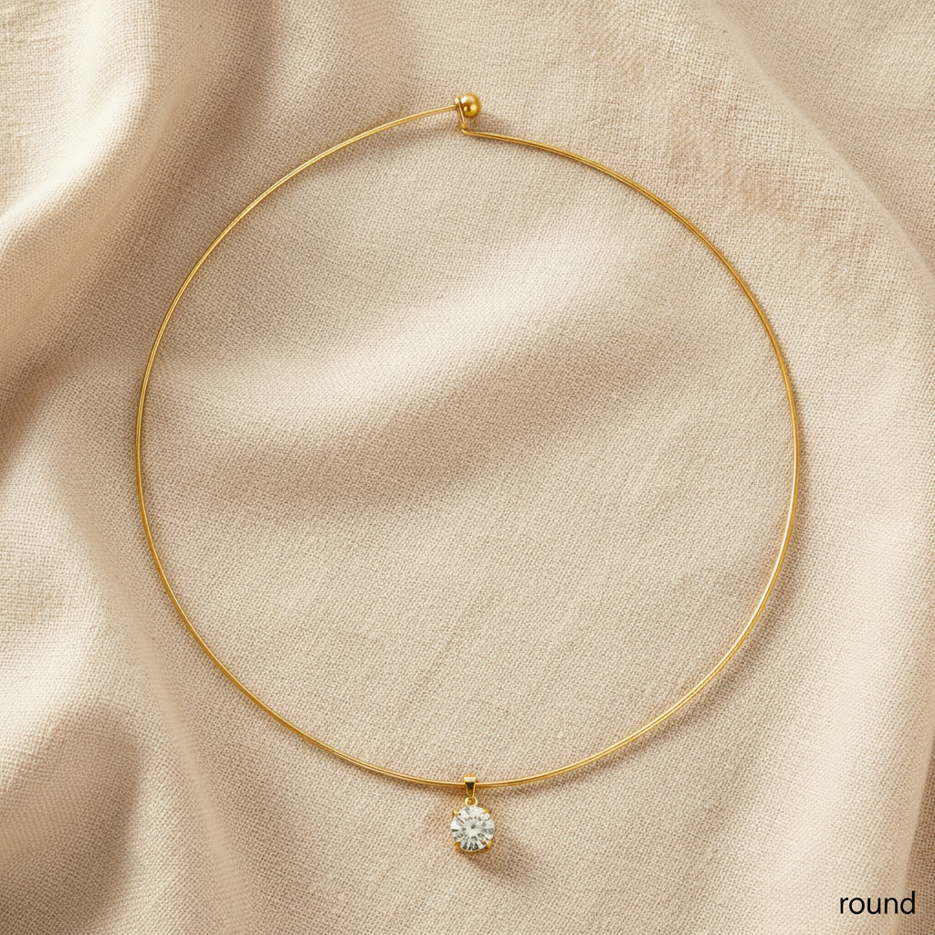 Status Crystal Collar Necklace