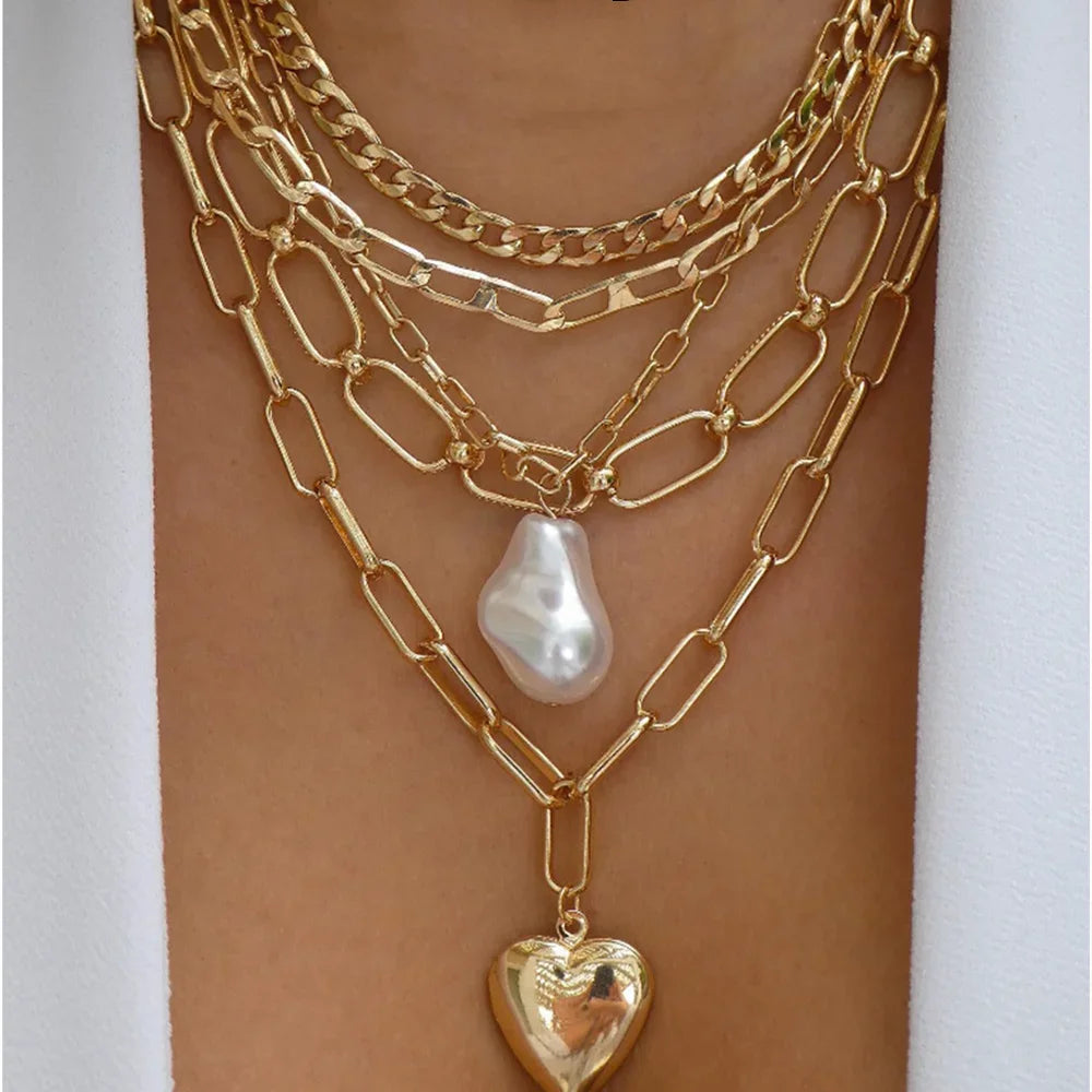 Gold Multi Chain Necklace