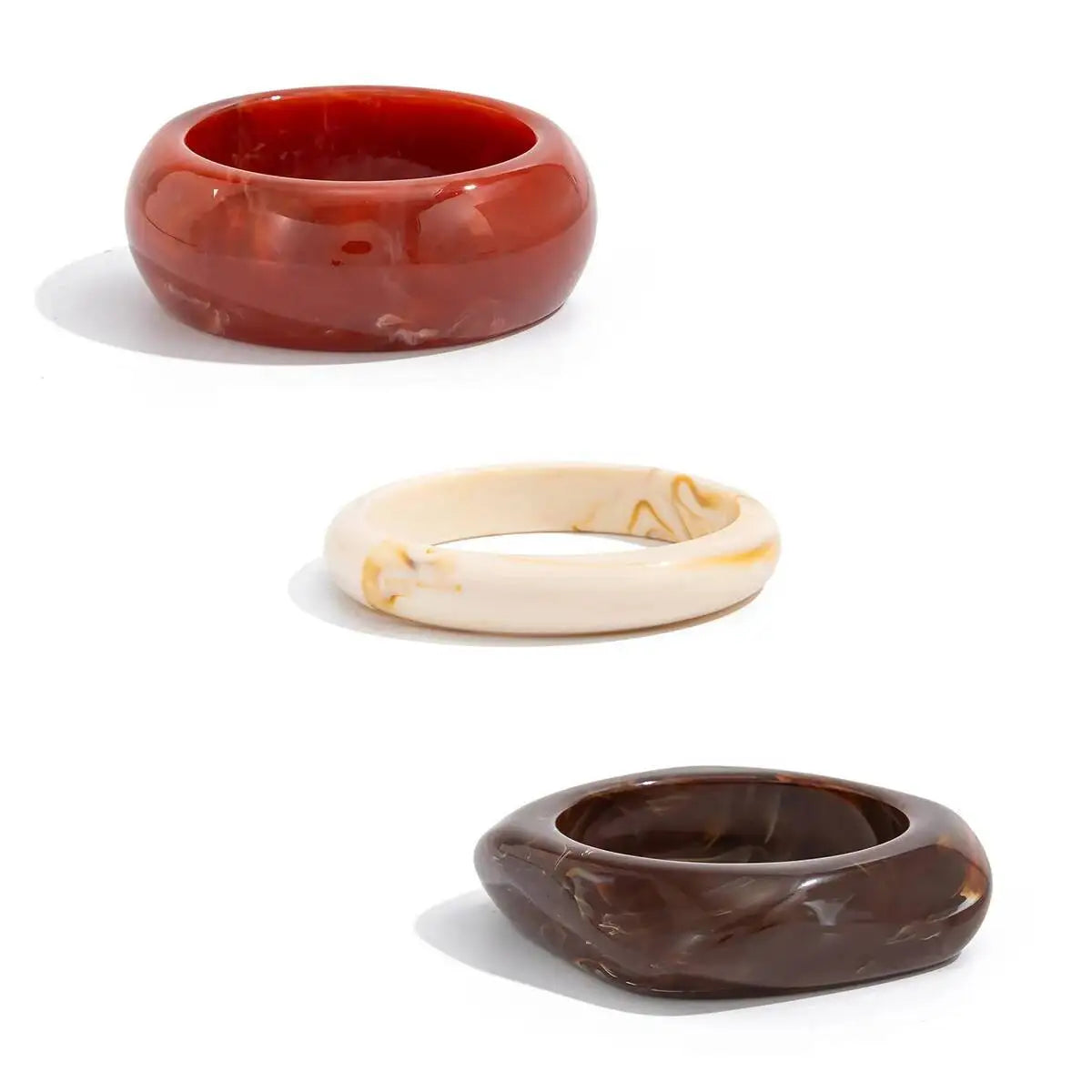 Stackable Statement Resin Bracelets