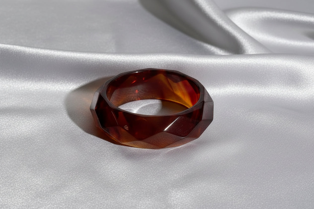 Statement Gold and Resin Bangles