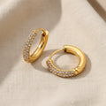 Kasey Hoops With Mini CZ