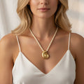 Gold Conch Seashell Pendant Necklace