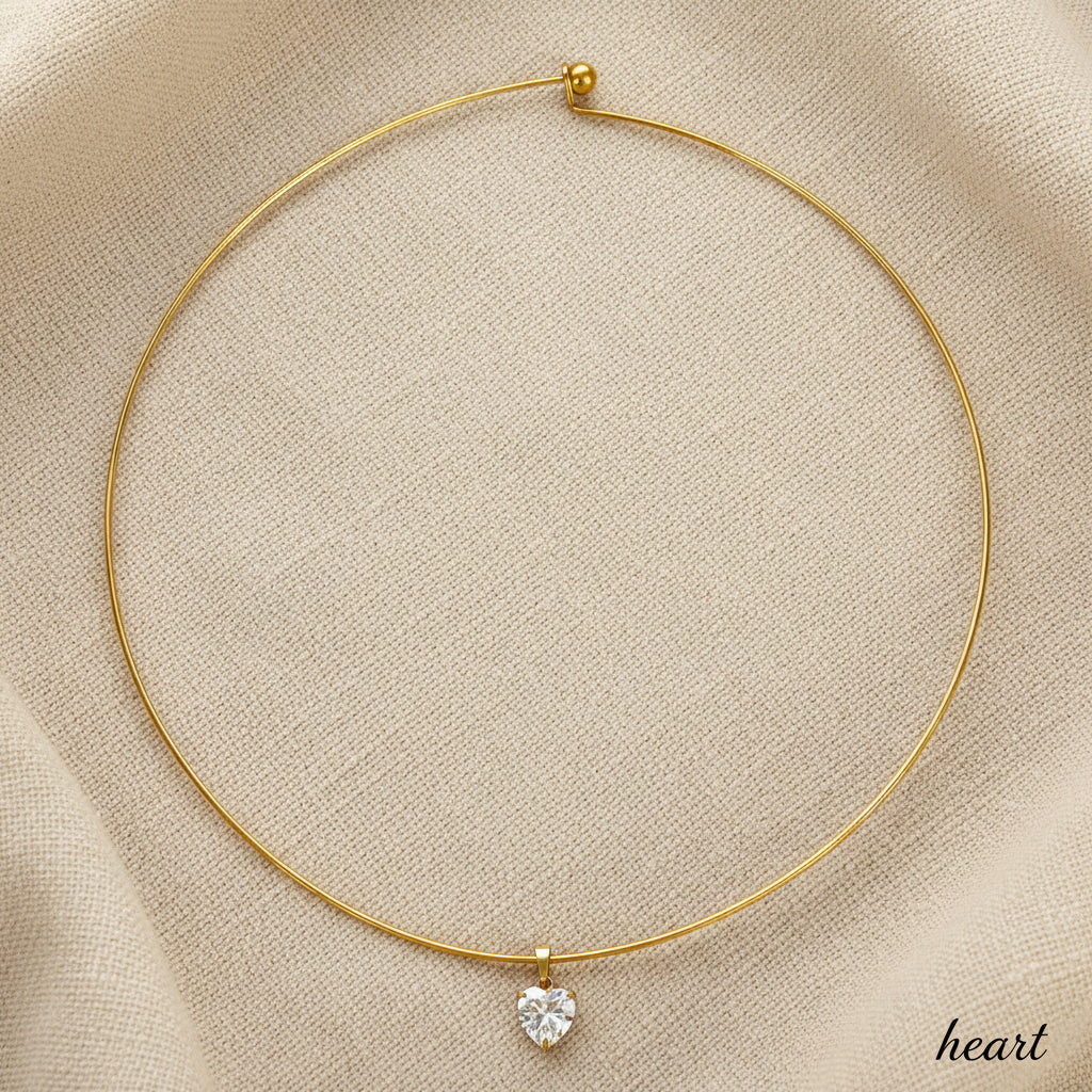 Status Crystal Collar Necklace