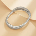 Stackable Silver Square Cuff