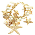 Gold Beachy Charm Bracelet