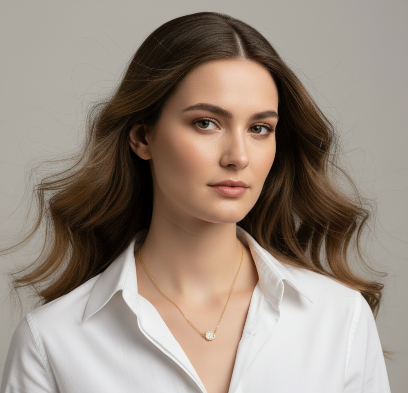 Ella Crystal Gold Necklace