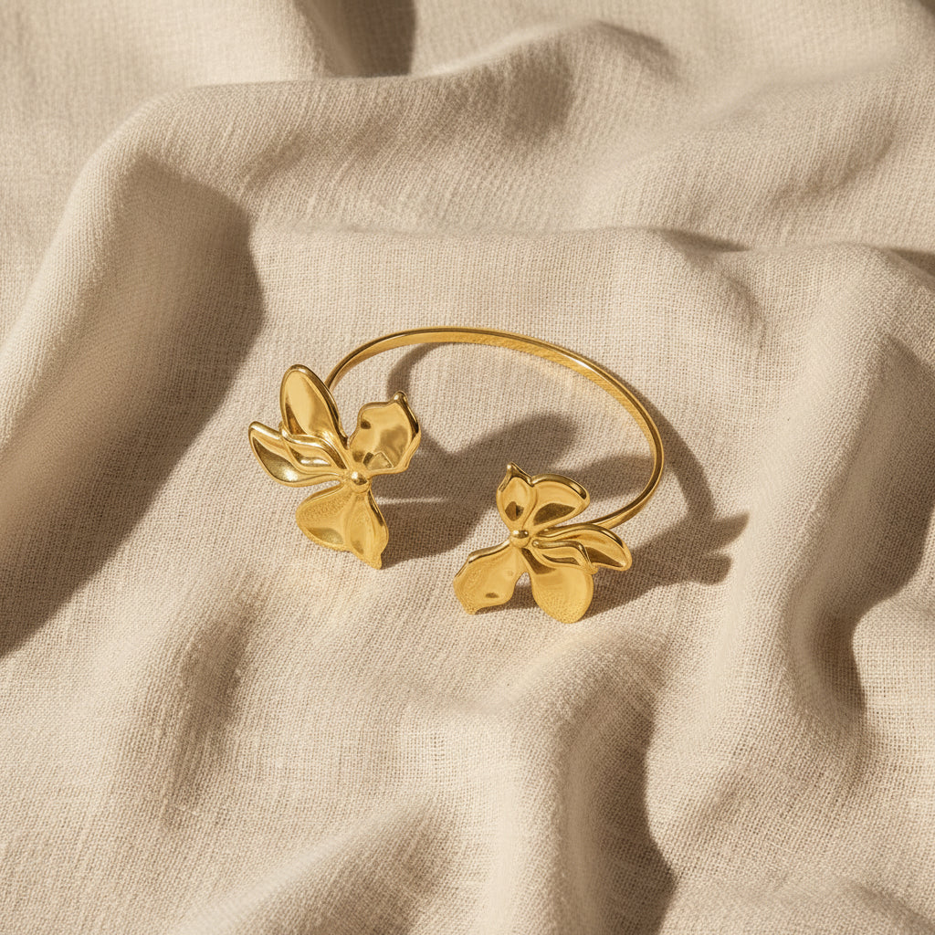 Flower Cuff Bracelet