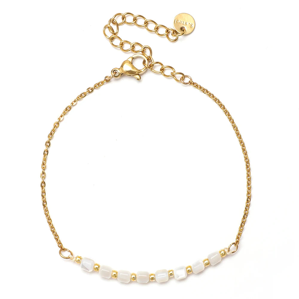 Crystal Shell Gold Bracelet
