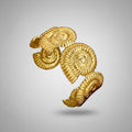 Gold Shell Cuff Bracelet