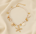 Coastal Pearl and Sealife Necklace